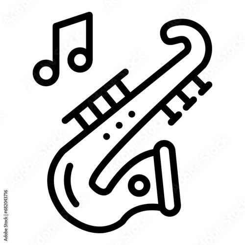 Saxophone Icon Style