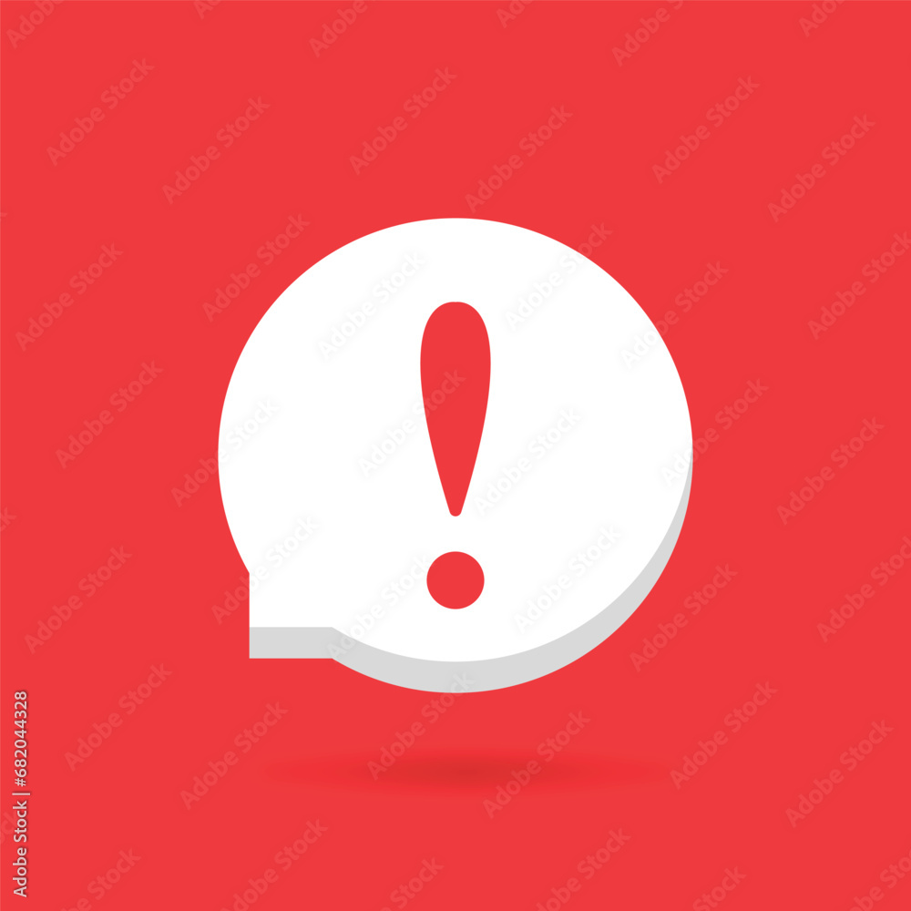 important message like white speech bubble. stop label concept and urgent information. modern sms cartoon trend inform mobile app graphic logotype simple design isolated on red background important message like white speech bubble. stop label concept and urgent information. modern sms cartoon trend inform mobile app graphic logotype simple design isolated on red background