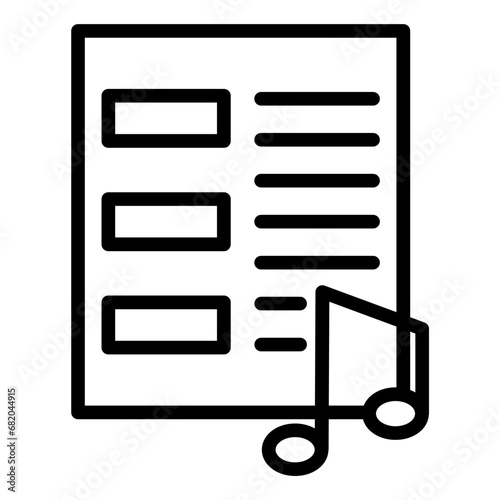 Music Chart Icon Style