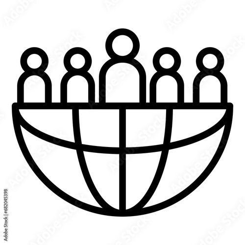 Human Geography Icon Style