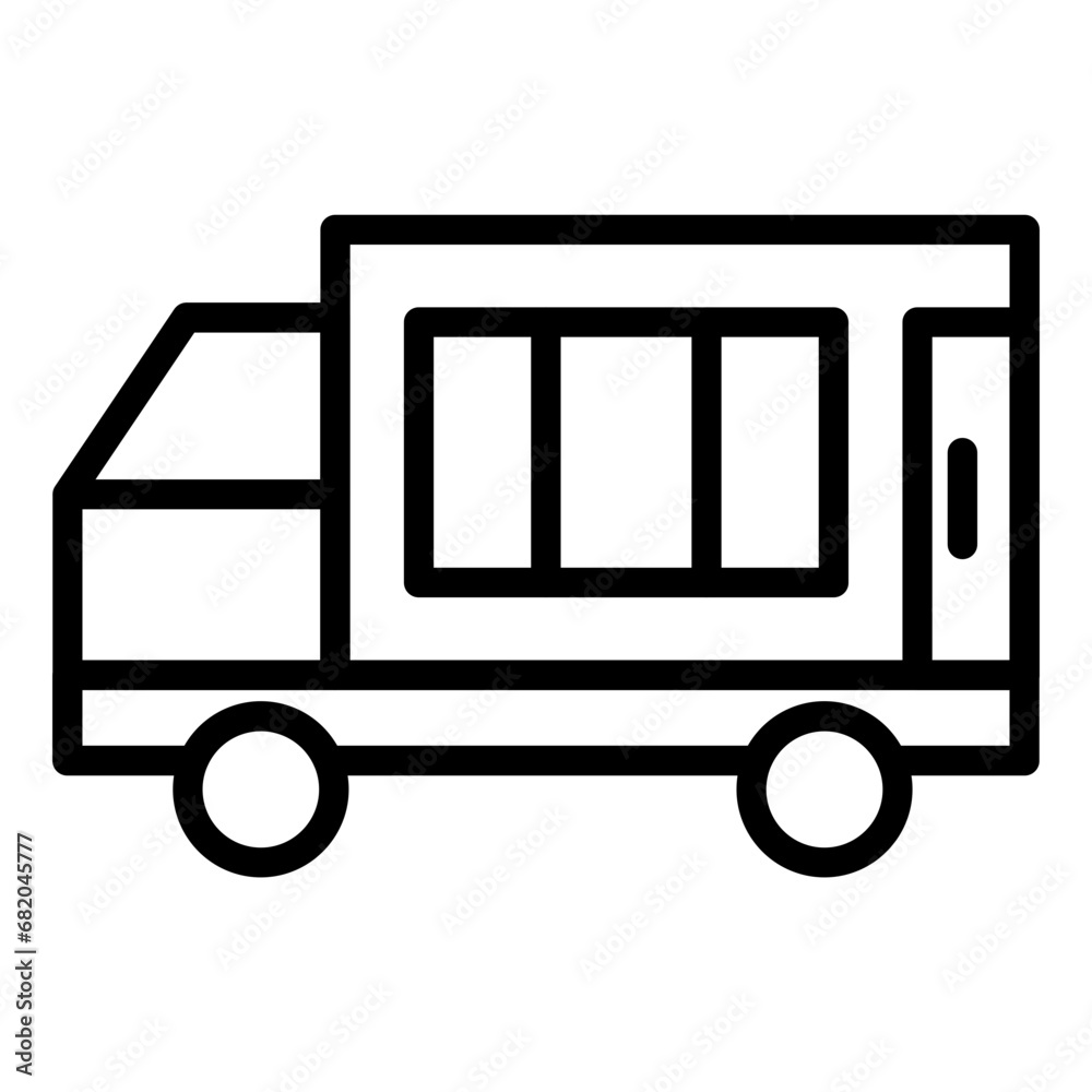 Delivery Truck Icon Style