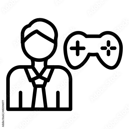 Game Designer Male Icon Style