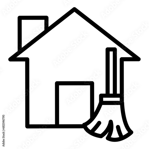 House Cleaning Icon Style