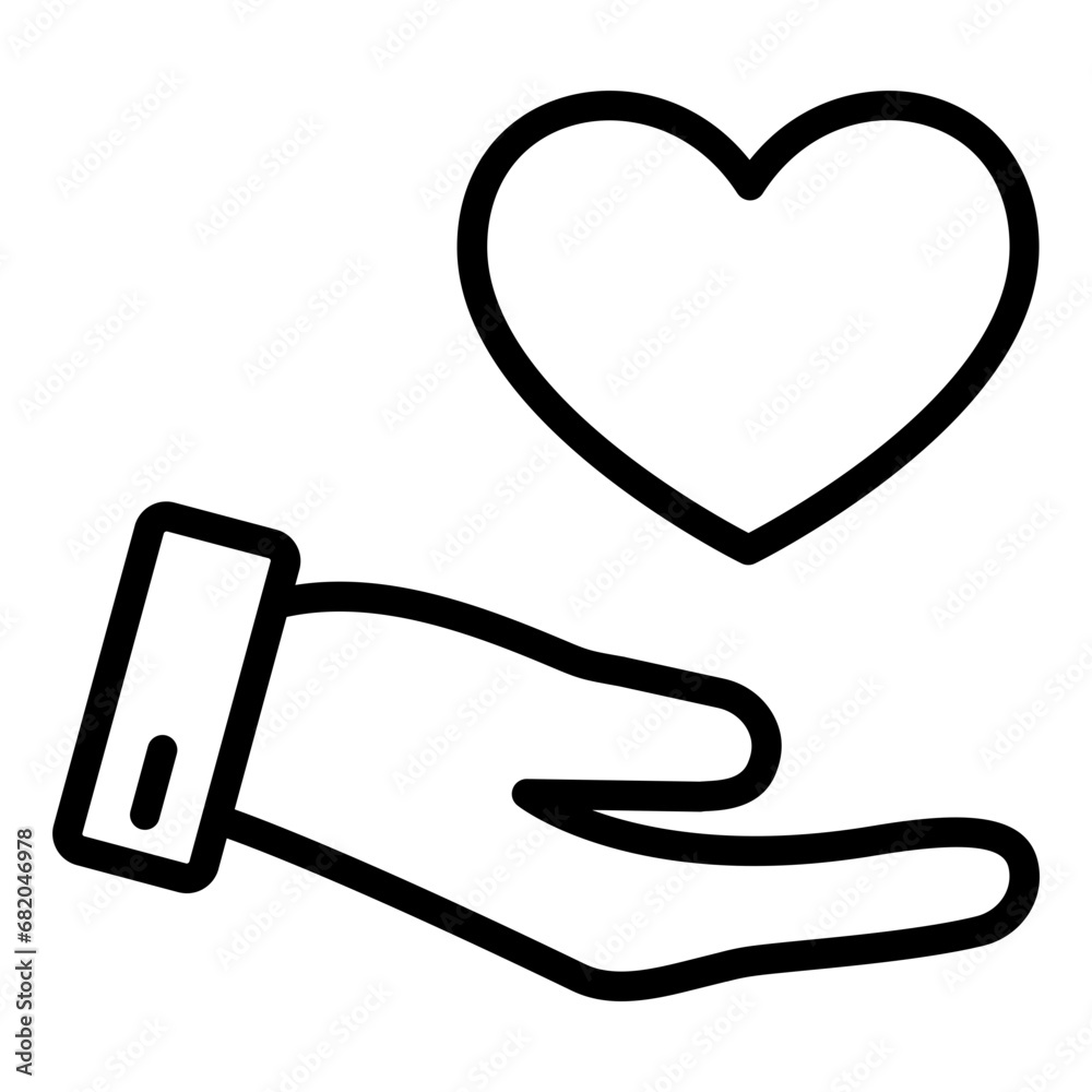 Fototapeta premium Donation Icon Style