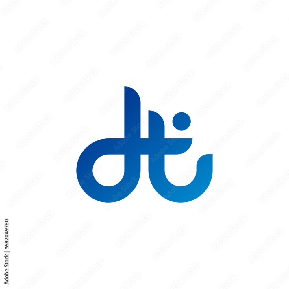 Obraz premium DT logo for education