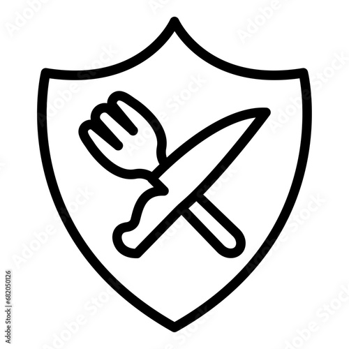 Food Armor Icon Style
