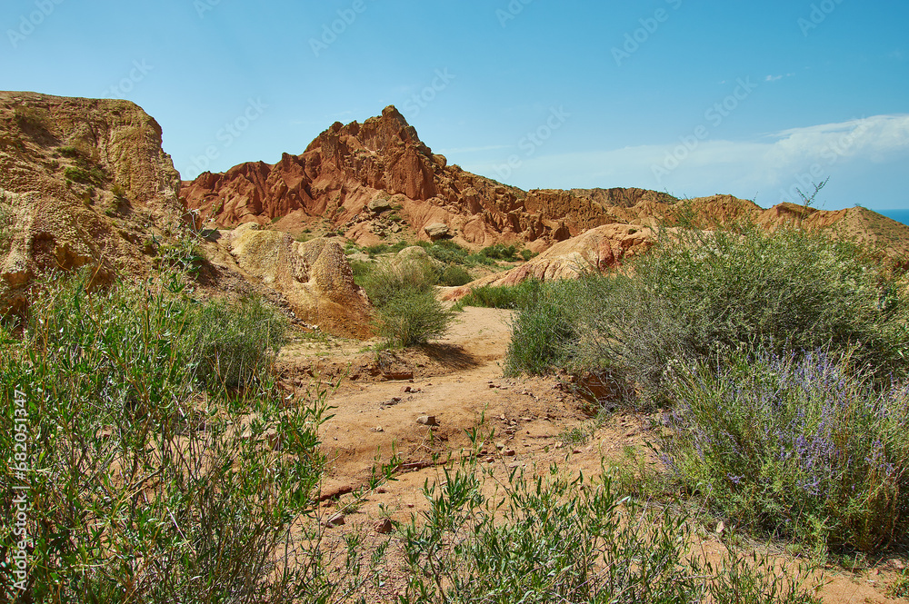 Fairy Tale Canyon. Kyrgyzstan.Central Asia