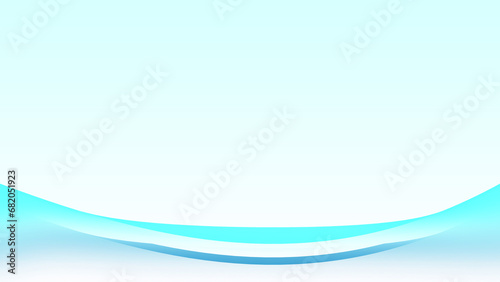 The blue and white background contrasts with the flowing curves, giving a feeling of comfort, light and calm.