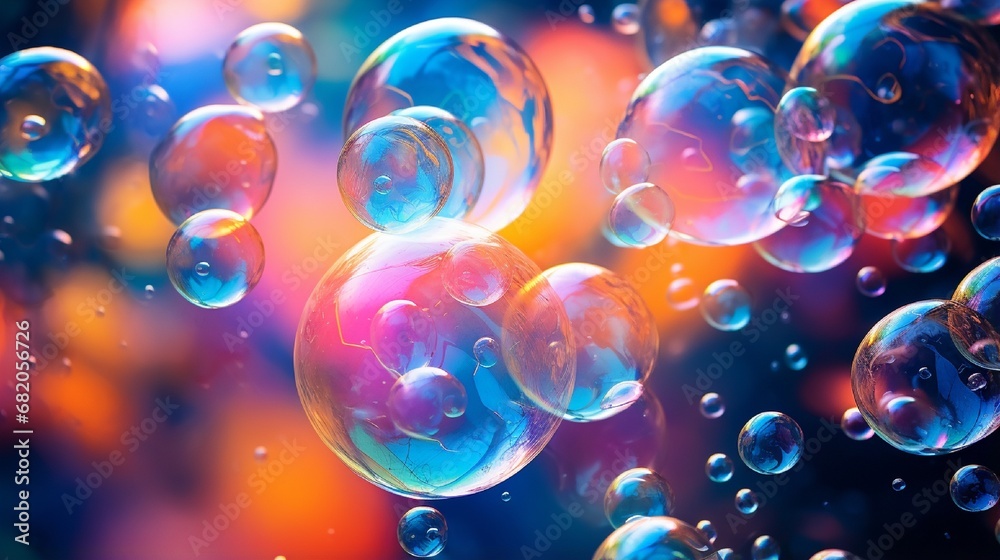 abstract background with colorful soap bubbles generated by AI tool abstract background with colorful soap bubbles generated by AI tool