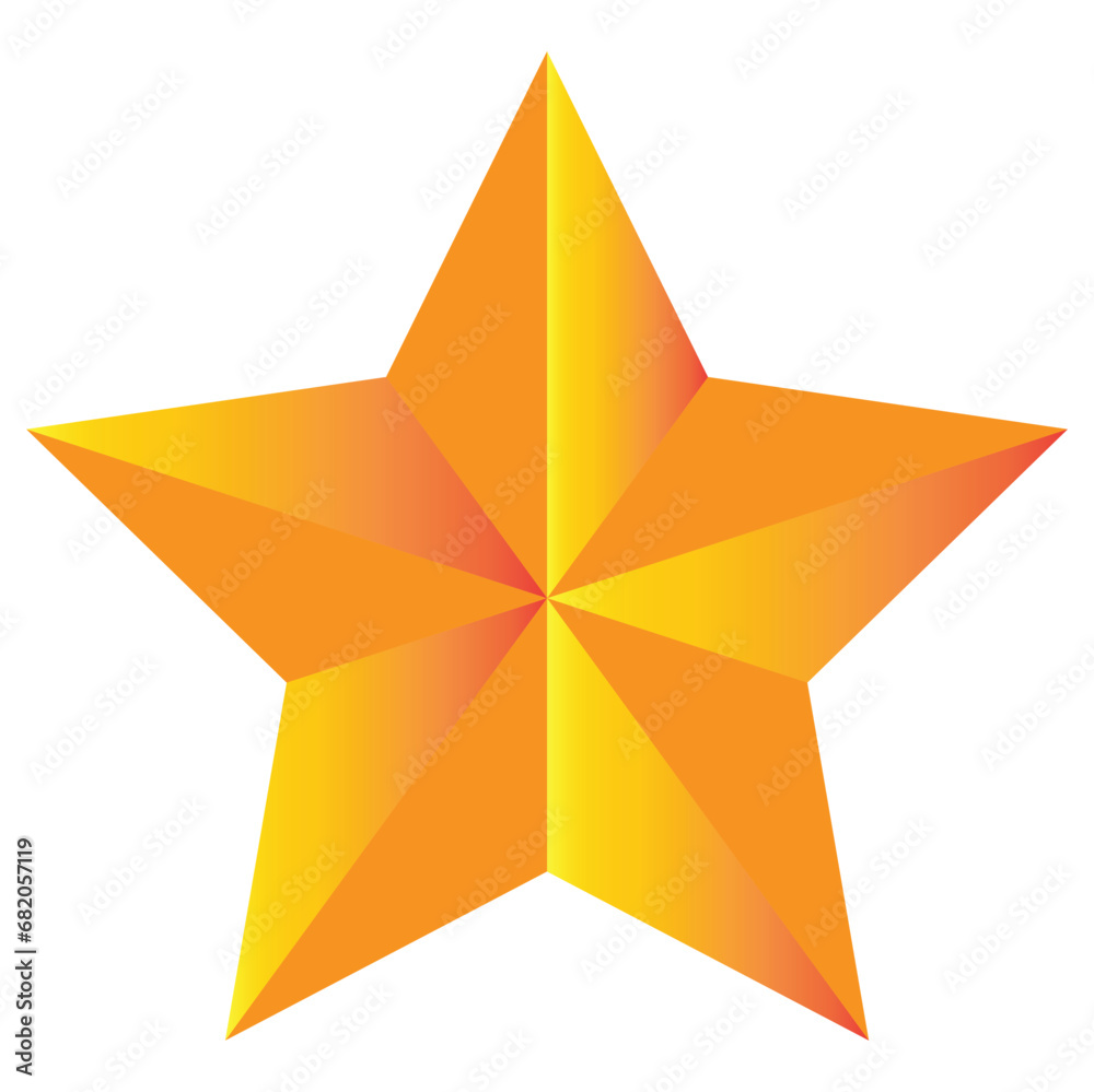 gold star isolated on white background. gold star isolated on white background.