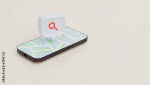 Wallpaper Mural Various icons for mobile life.
3d rendering. Torontodigital.ca