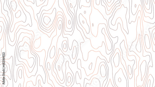 Topographic map background concept. Vector abstract illustration. Geography concept. The stylized height of the topographic map contour in colorful lines 