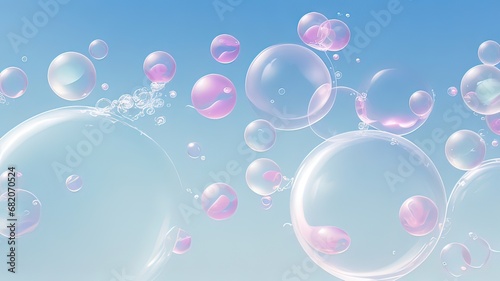 Soap bubbles on the whole screen, nothing superfluous (background)