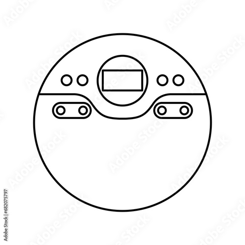 Discman Icon For Logo And More.