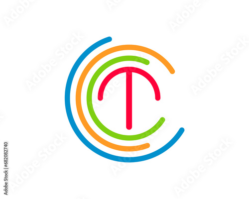 letter T logo design