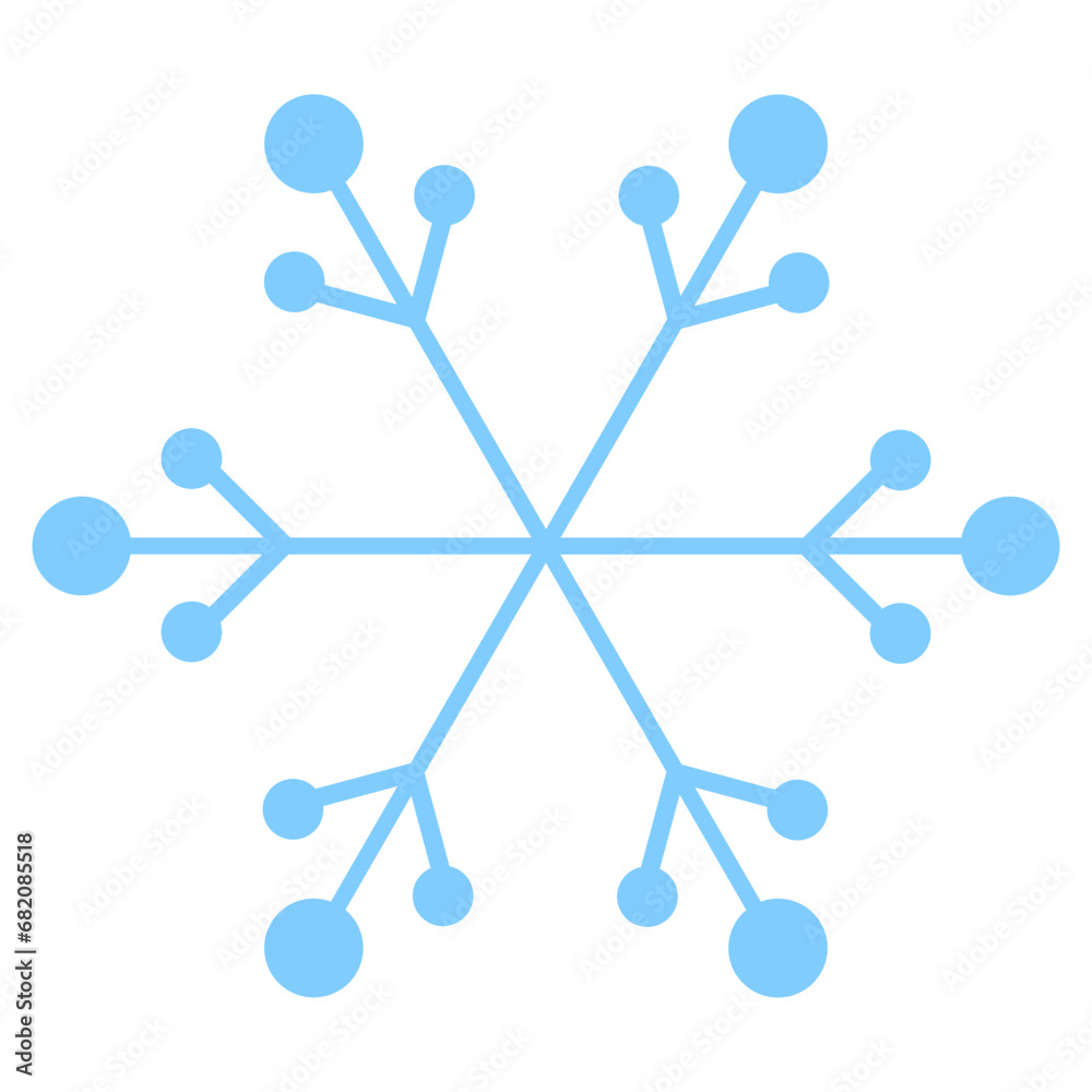 snowflake on white background