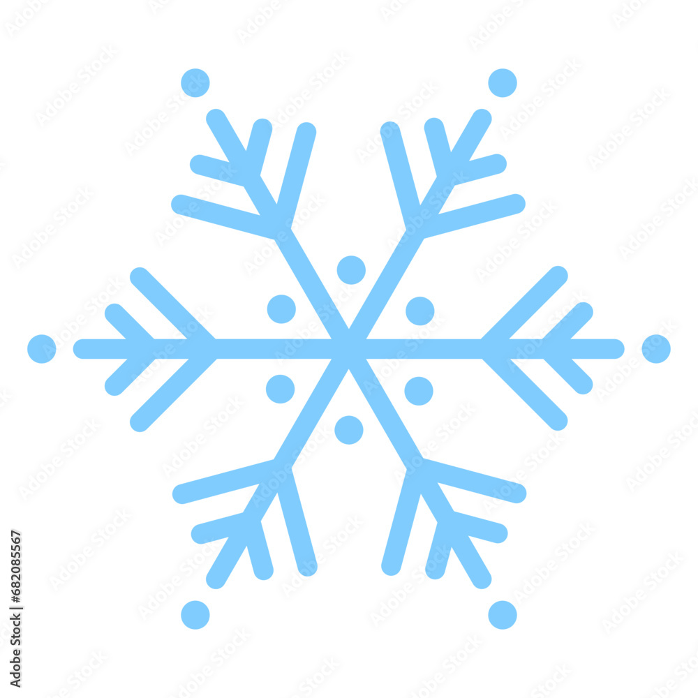 snowflake on white background