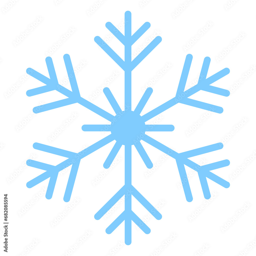 snowflake on white background