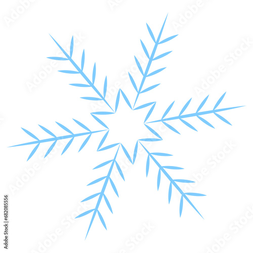 snowflake on white background © Arthit
