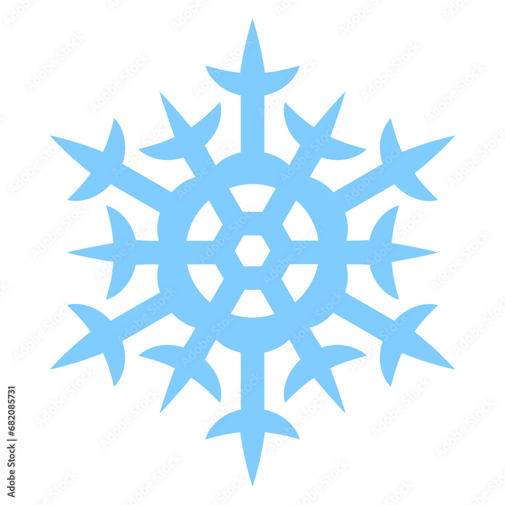 snowflake on white background snowflake on white background