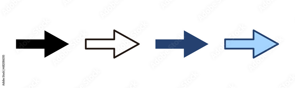 Arrow icon vector. Arrow sign and symbol for web design. Arrow icon vector. Arrow sign and symbol for web design.