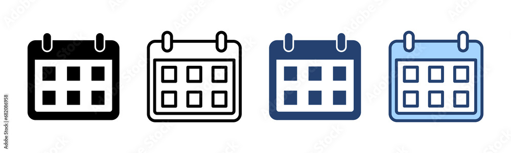Calendar icon vector. Calender sign and symbol. Schedule icon symbol Calendar icon vector. Calender sign and symbol. Schedule icon symbol
