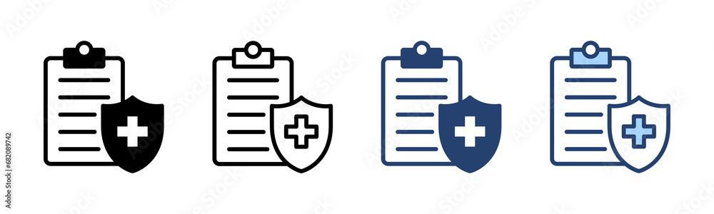 Medical insurance icon vector. health insurance sign and symbol Medical insurance icon vector. health insurance sign and symbol