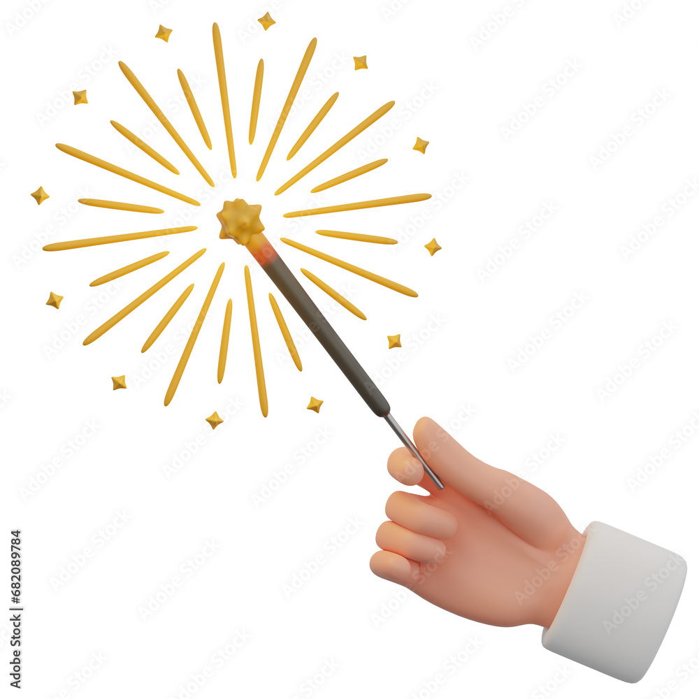 holding fireworks 3D holding fireworks 3D