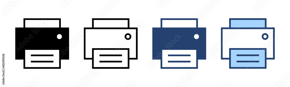 Print icon vector. printer sign and symbol Print icon vector. printer sign and symbol