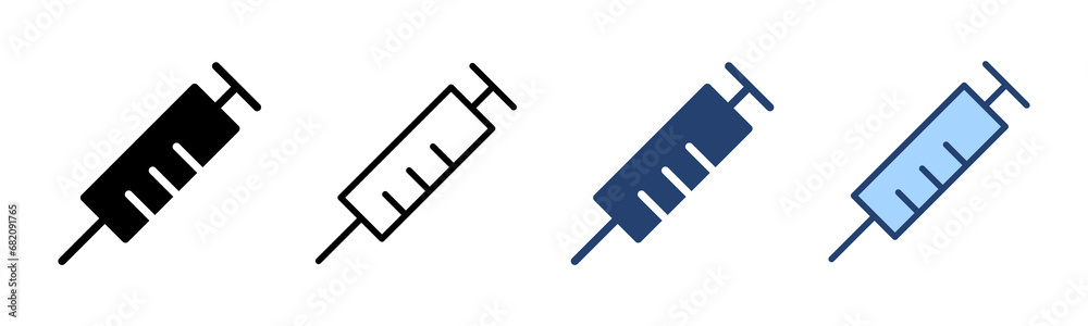 Syringe icon vector. injection sign and symbol.vaccine icon Syringe icon vector. injection sign and symbol.vaccine icon
