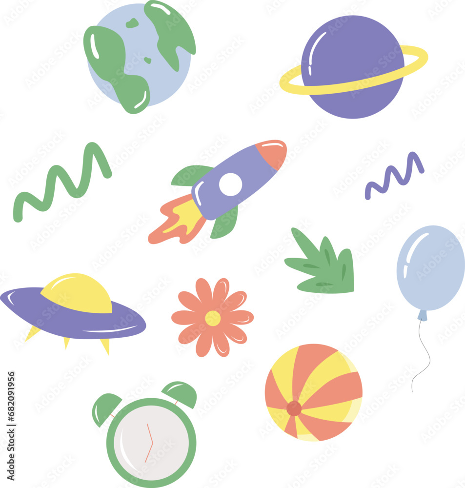 Pastel Boys Room Wall Decor Illustration Design Pastel Boys Room Wall Decor Illustration Design