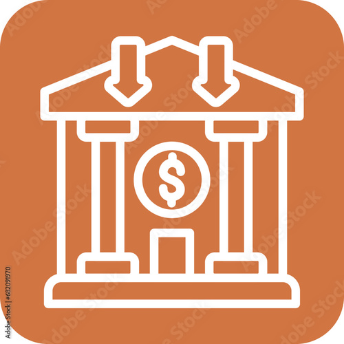 Bank Deposit Icon Style