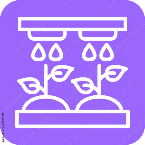 Hydroponic Technology Icon Style