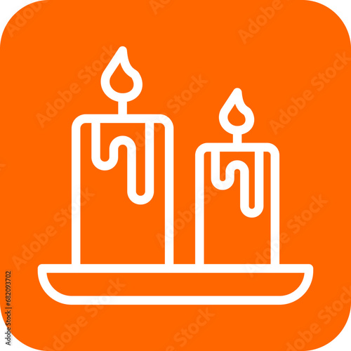 Candles Icon Style photo