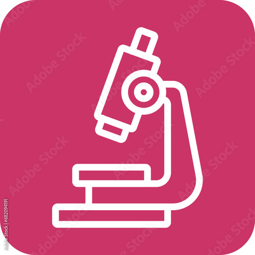 Microscope Icon Style
