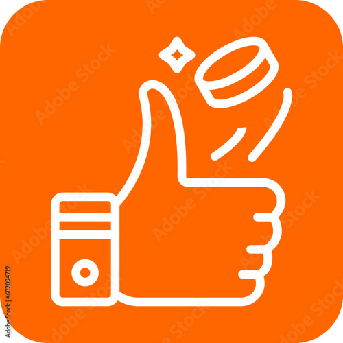 Coin Toss Icon Style