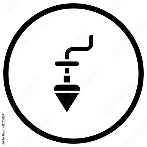 Plumb bob Vector Icon Design Illustration