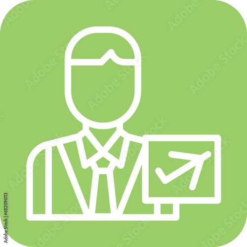 Airport Representative Icon Style