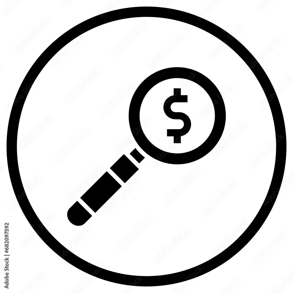 Magnifying Vector Icon Design Illustration Magnifying Vector Icon Design Illustration