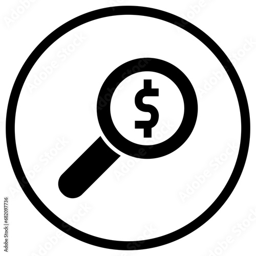 Magnifier Vector Icon Design Illustration
