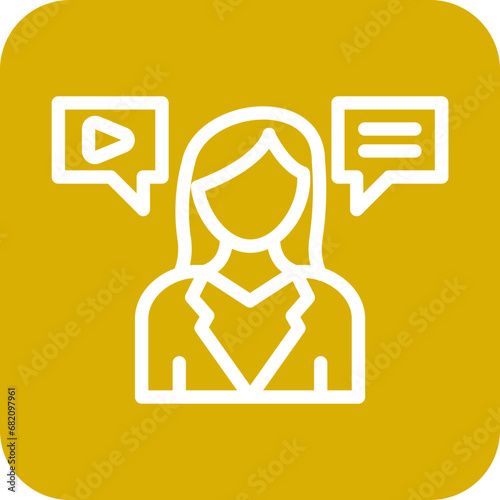 Female Influencer Icon Style