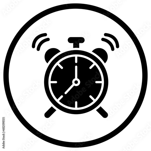 Alarm Clock Vector Icon Design Illustration
