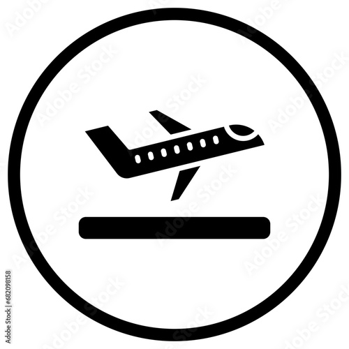 Takeoff Vector Icon Design Illustration