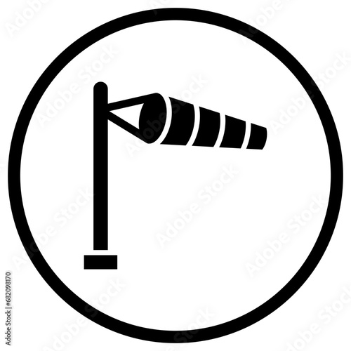 Windsock Vector Icon Design Illustration