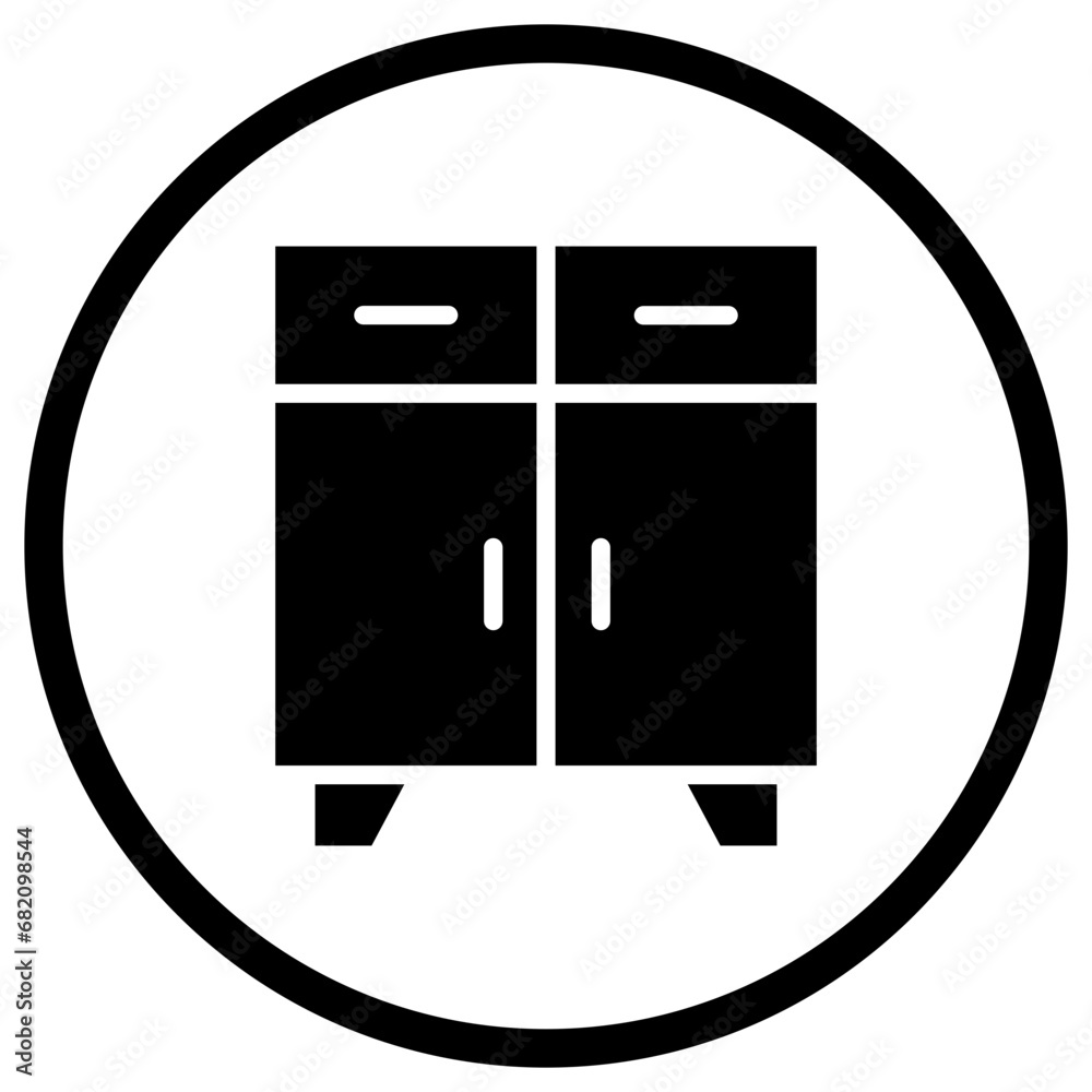 Cupboard Vector Icon Design Illustration Cupboard Vector Icon Design Illustration