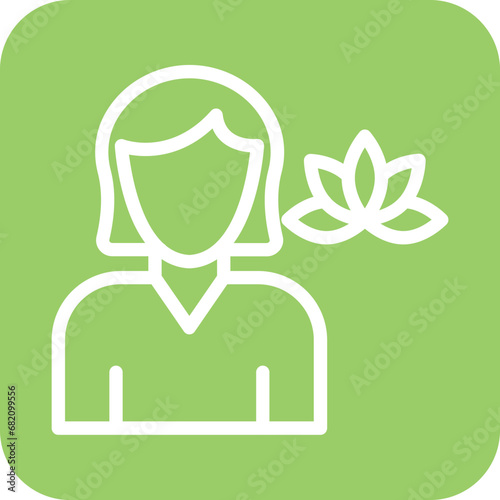 Massage Therapist Icon Style