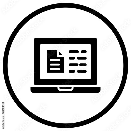 Online report Vector Icon Design Illustration