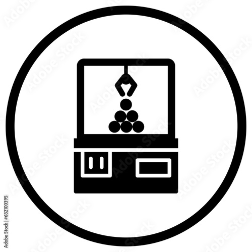 Crane machine Vector Icon Design Illustration