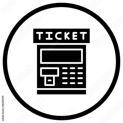 Ticket machine Vector Icon Design Illustration