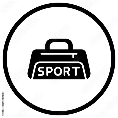 Sport bag Vector Icon Design Illustration